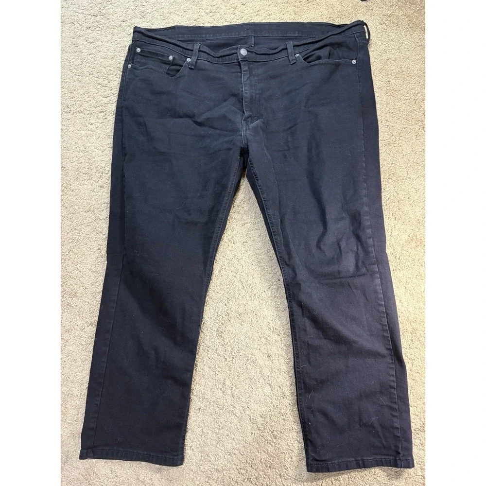 Levis 541‎ Jeans Men 46x30 Black Straight Leg Mid-Rise Casual
